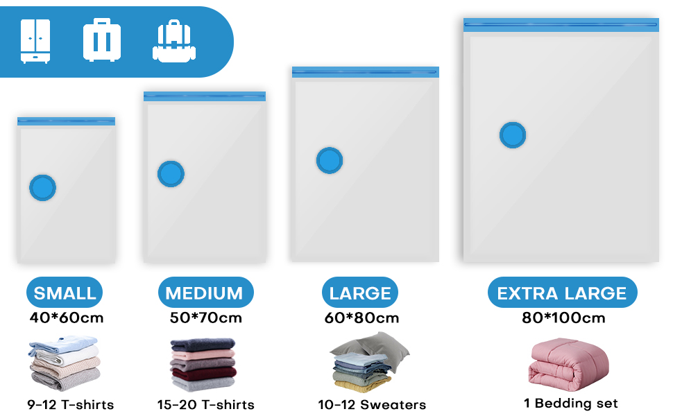 sac rangement sous vide aspirateur