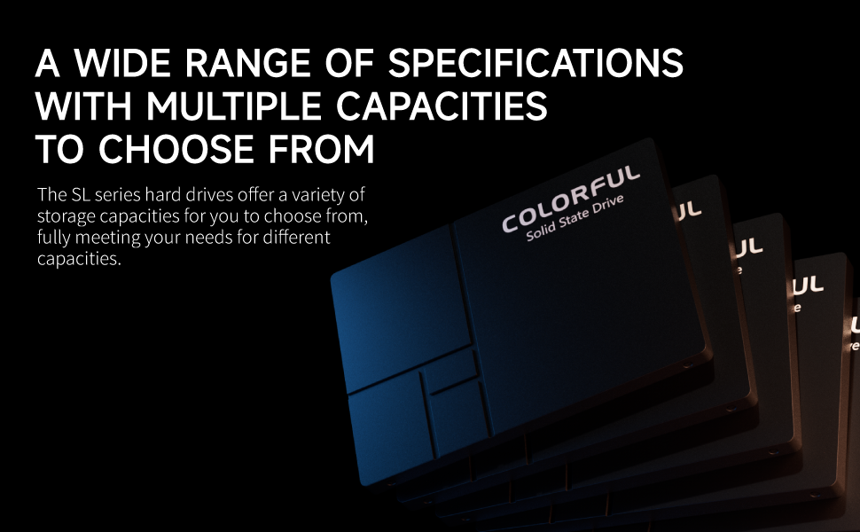 A wide range of specifications, with multiple capacities to choose from