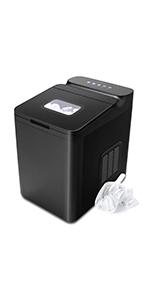 COSTWAY Macchina Del Ghiaccio 15kg/24h, Fabbricatore Di Ghiaccio Con Funziona Autopulizia E Touch, Schermo A LED, Ideale Per Casa Ristorante E Bar (Bianco) 18 macchina del ghiaccio