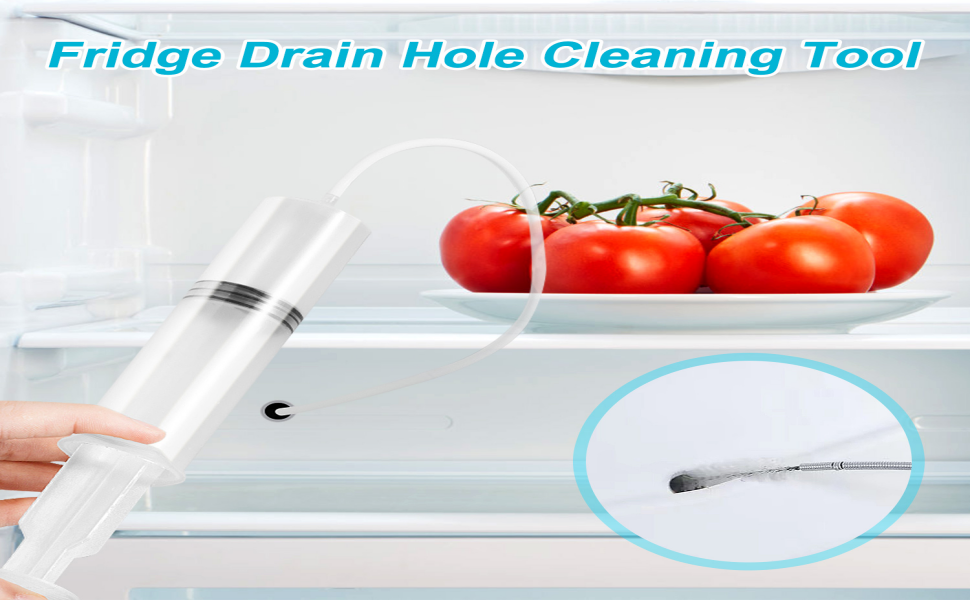 Fridge Drain Hole Cleaning Tool 10PCS Fridge Cleaner,Drain Pipe