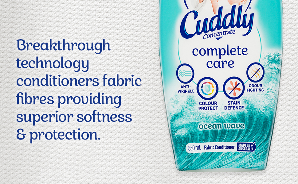 Cuddly Concentrate Complete Care Liquid Fabric Softener Conditioner