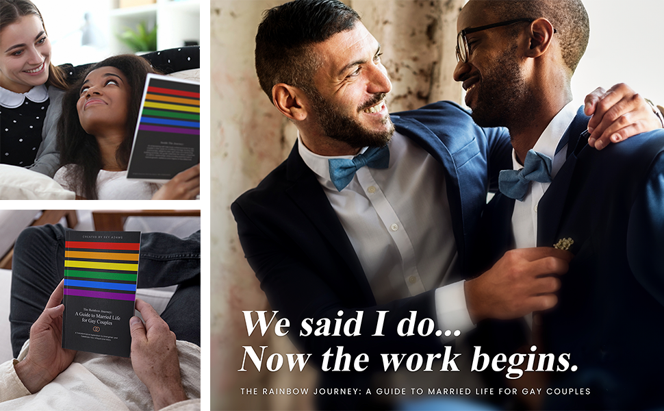 gay marriage guide, LGBTQ+ Couples self help book, Gay couples workbook, Gay wedding gifts, gay book