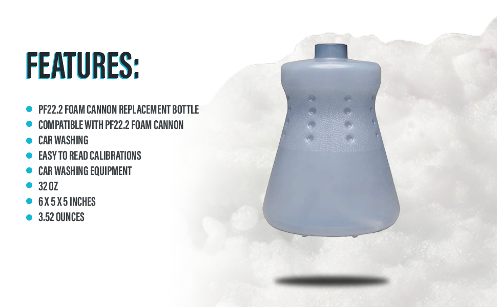 MTM Hydro Narrow Neck Replacement Foam Cannon Bottle, 32 oz