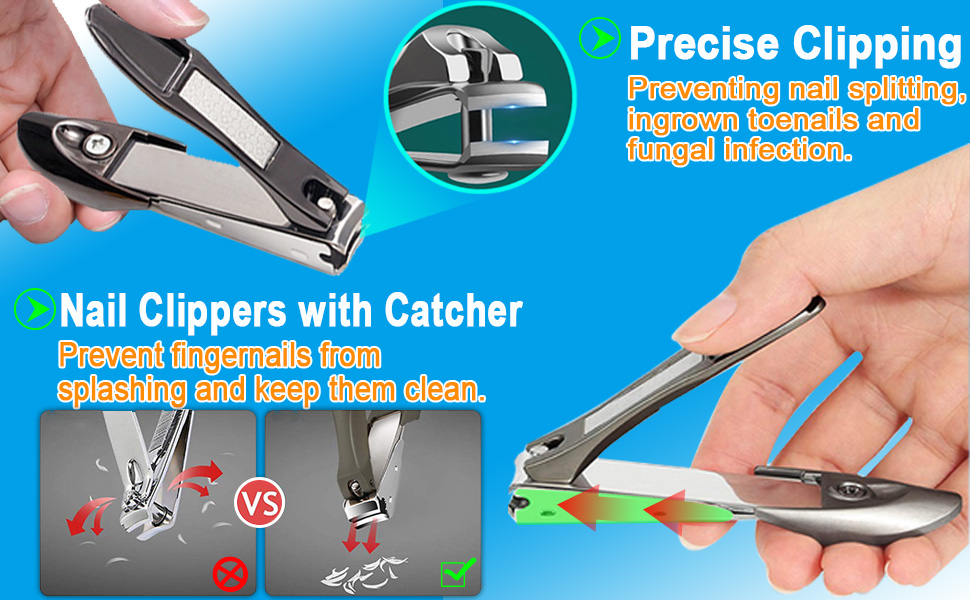 Podiatrist Toenail Clippers, 7Pack Professional Heavy Duty Nail