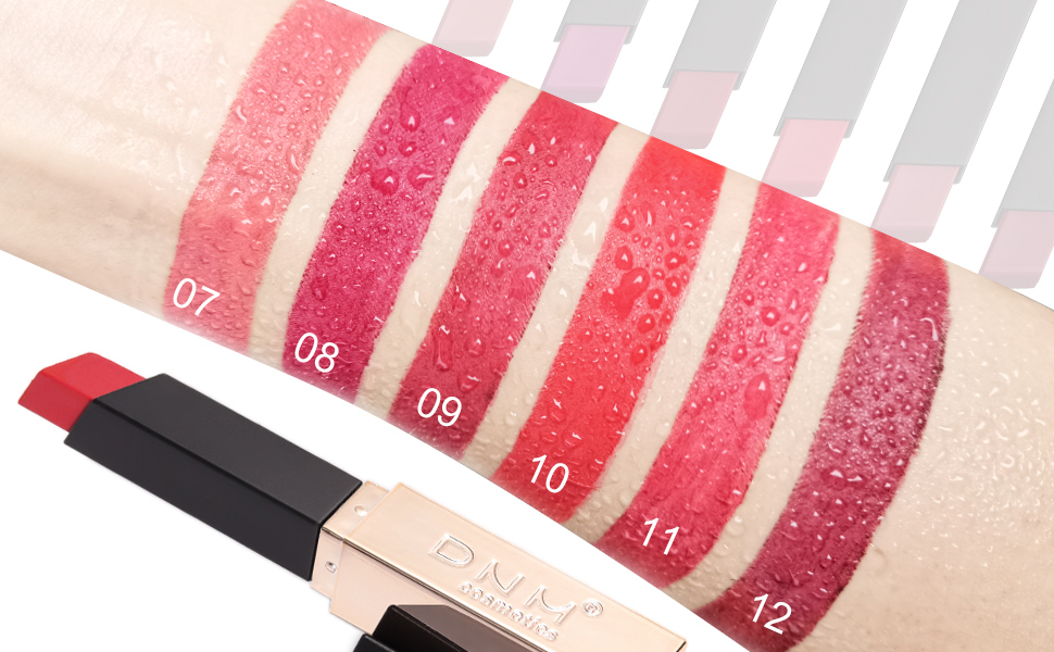 DNM 6 Colors Red Matte Lipstick Pack