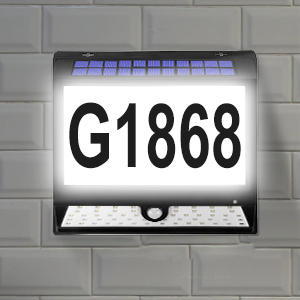 address sign light