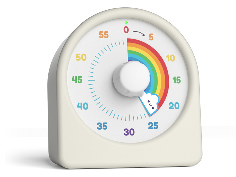 LIORQUE 60 Minute Visual Timer for Kids, Rechargeable