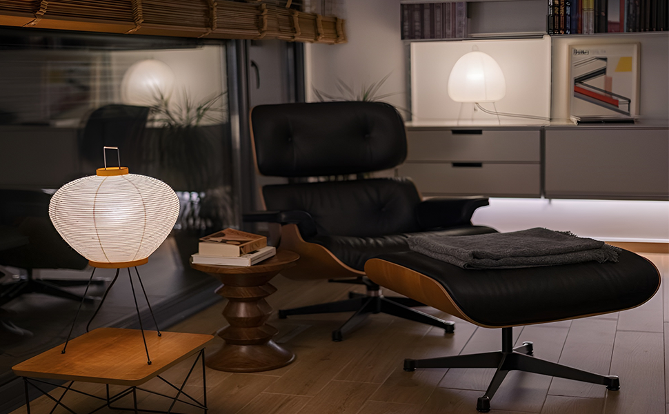 Asukale Top Black Grain Leather, Mid Century Chaise Lounge