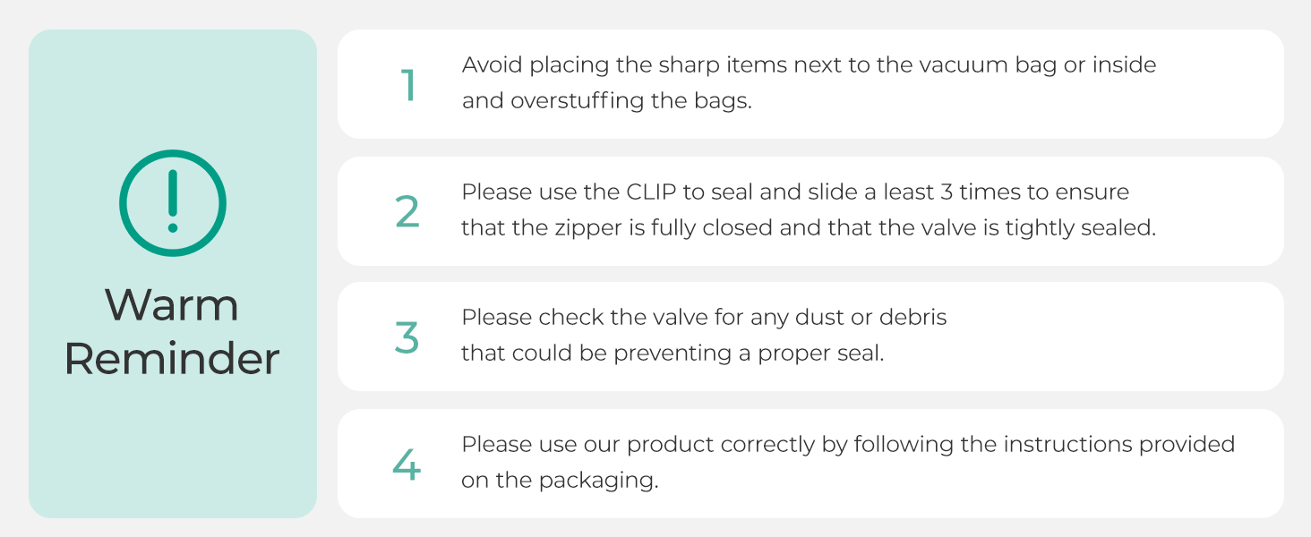 BAGSMART Vacuum Storage Bags Set