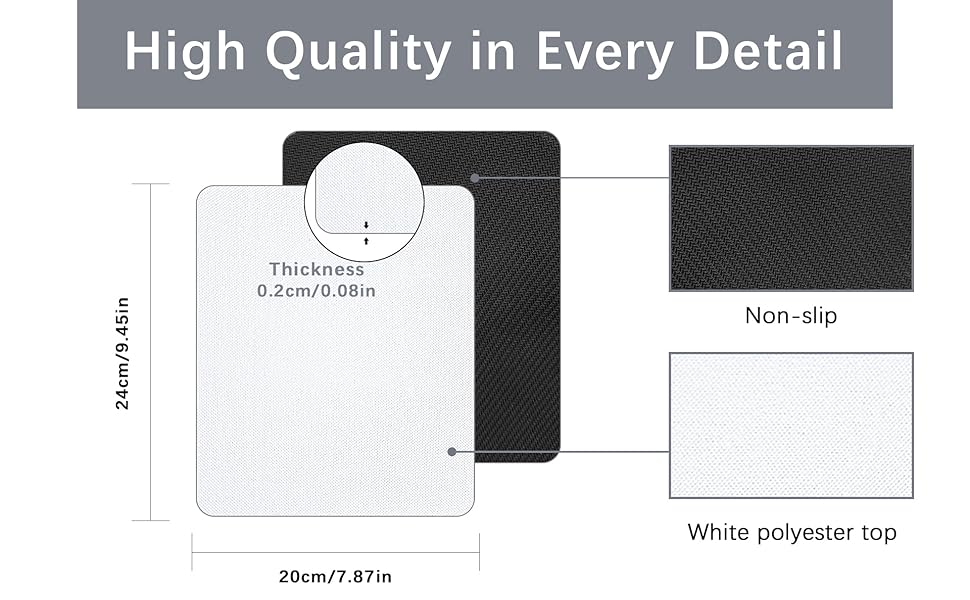 sublimation mouse pad blanks