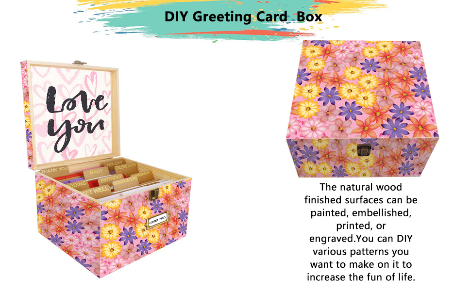 Amazon.com: Vencer Greeting Card Organizer Box with Dividers