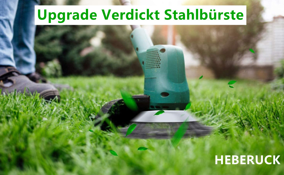 Unkrautbürste Freischneider, Upgrade Verdickt Stahlbürste Profi