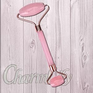 pink rose roller set massage face eye treatment facial care sculpting ice relief puffiness skin