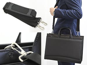 【美品】目々澤鞄 ビジネスバッグ／1度使用・定価15,950円　ネイビー合成皮革 Amazon.co.jp: [目々澤鞄] ビジネスバッグ 大容量 おしゃれ 営業