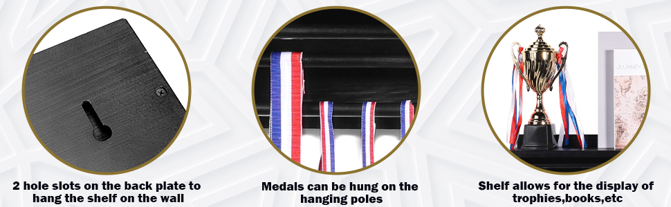 wooden medal trophy dispaly