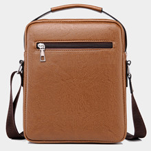 Men's leather shoulder bag