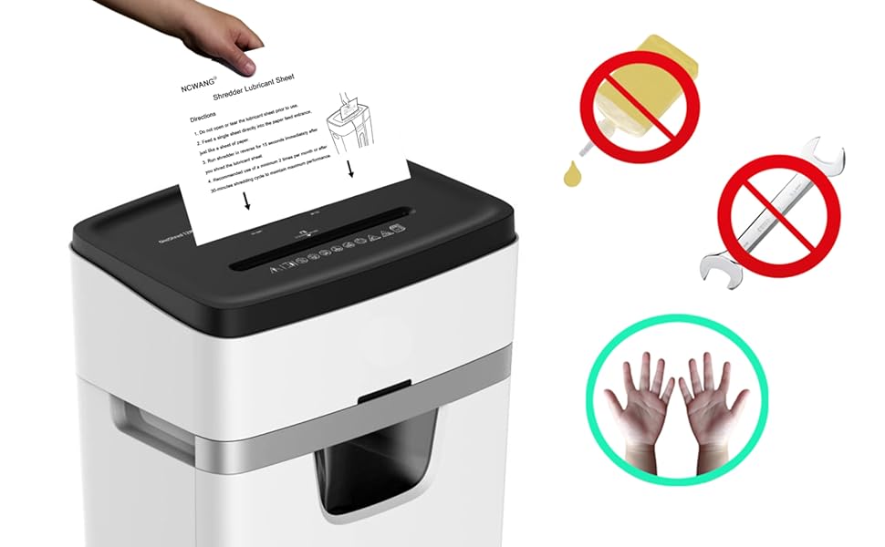 Paper Shredder Lubricant Sheets Shredder Oil Sheet for