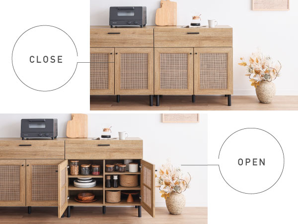 VENTOTA キャビネット 幅80cm サイドボード リビング 家具 Hemi Amazon.co.jp: VENTOTA キャビネット 80cm幅 サイドボード リビング 棚