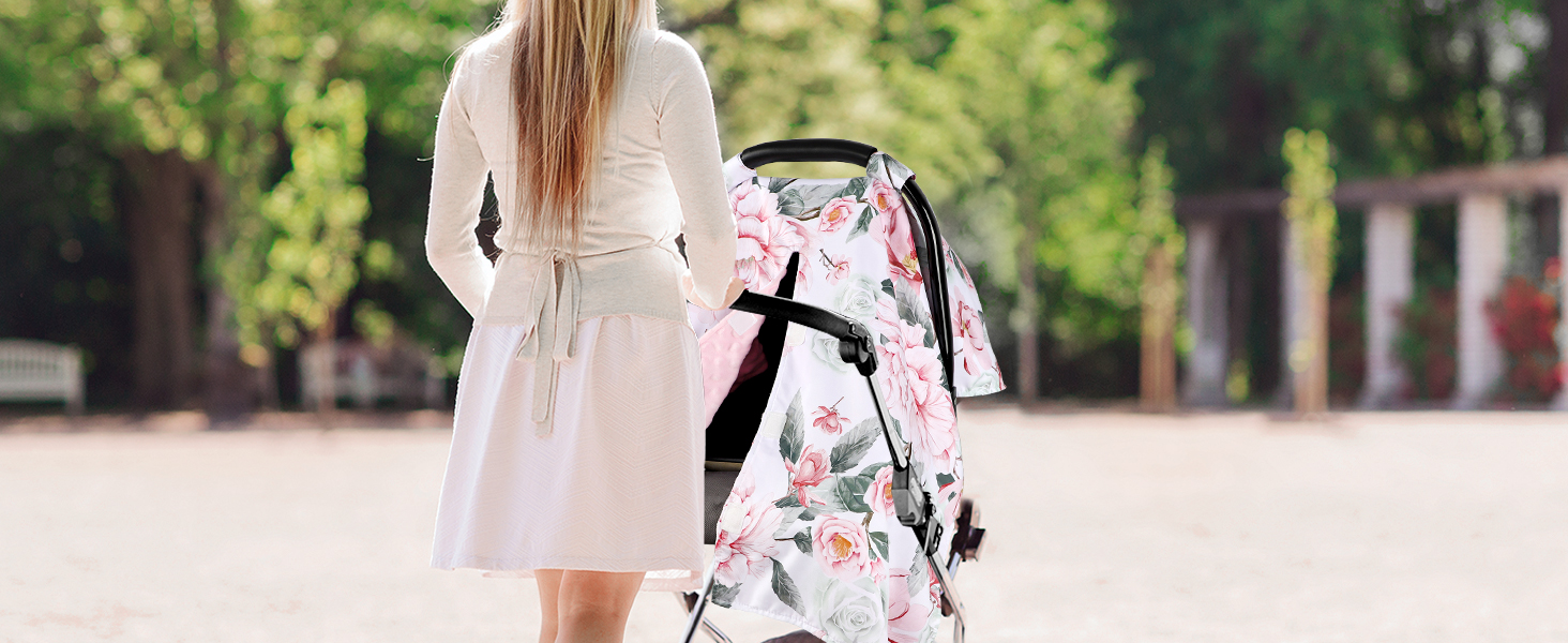 car seat cover baby girl