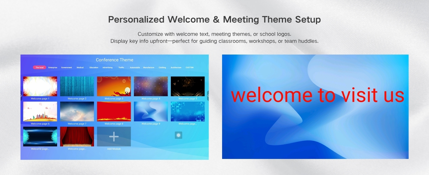 Welcome &amp; Meeting Theme