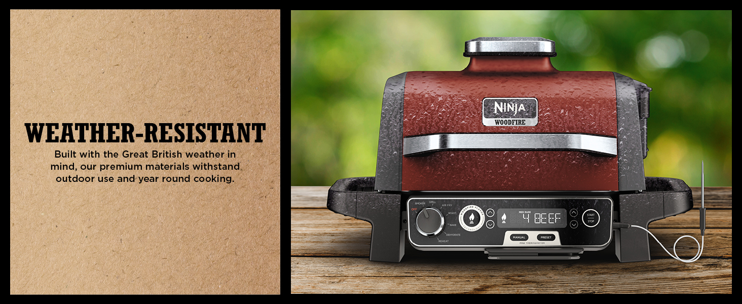 Ninja Woodfire Electric BBQ Grill &amp; Smoker OG751UKAMZ], 7-in-1 Outdoor Grill