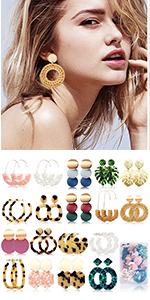 Statement Rattan Earrings