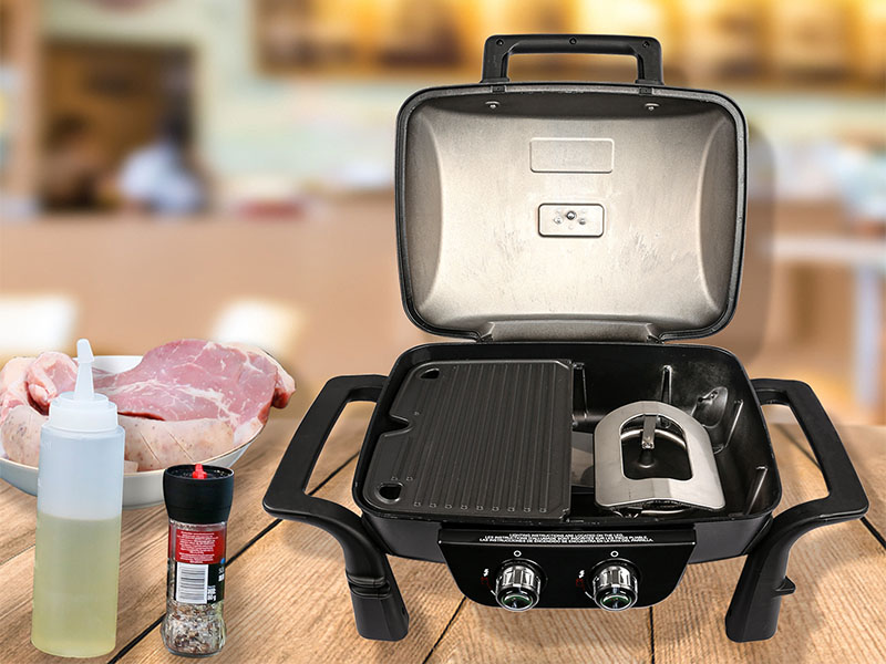Uniflasy Cast Iron Griddle for Nexgrill Fortress 2 Burner