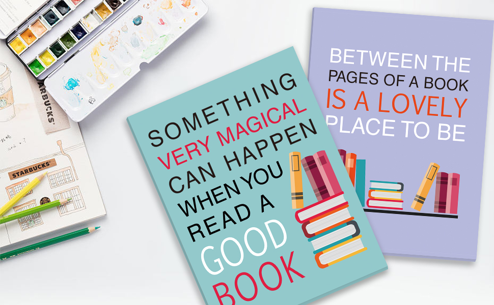 CHDITB Read Book Classroom Decor, Inspirational Quotes