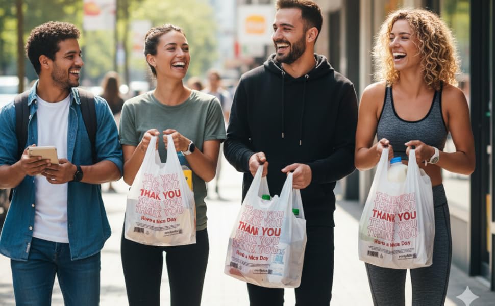 S-Shape Trash Bags 28x35 Inches, 1 Mil Thick