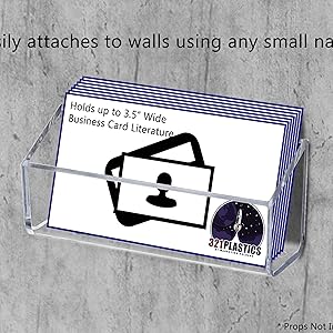 Easily attached to walls using any small nail or screw