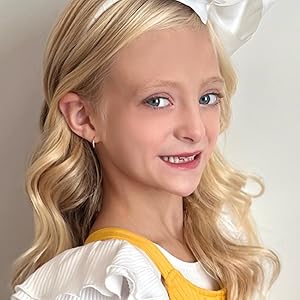 gold hoop earrings for little girls no tarnish