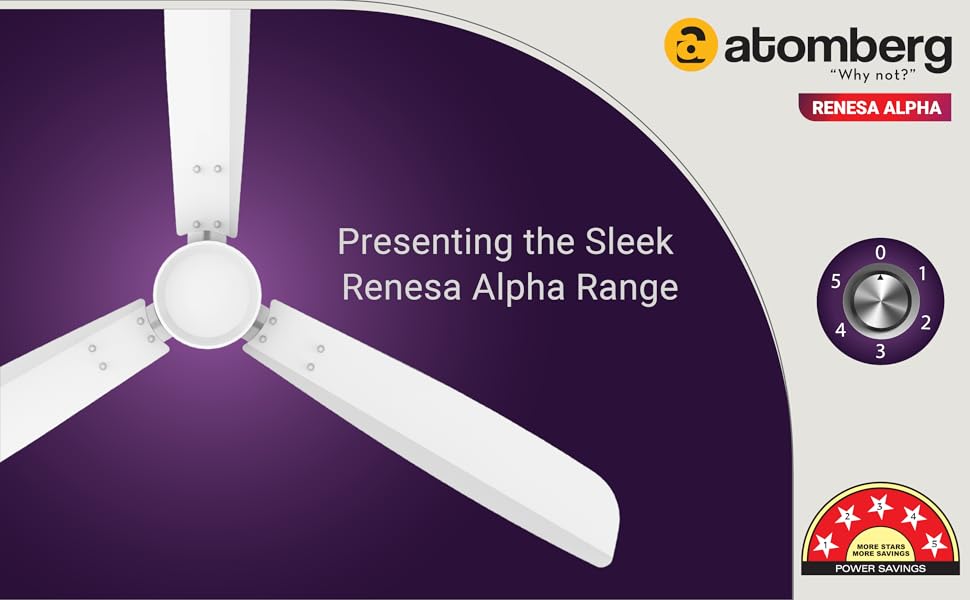 Buy Atomberg Renesa Alpha 1200mm BLDC Motor 5 Star Rated Sleek Ceiling