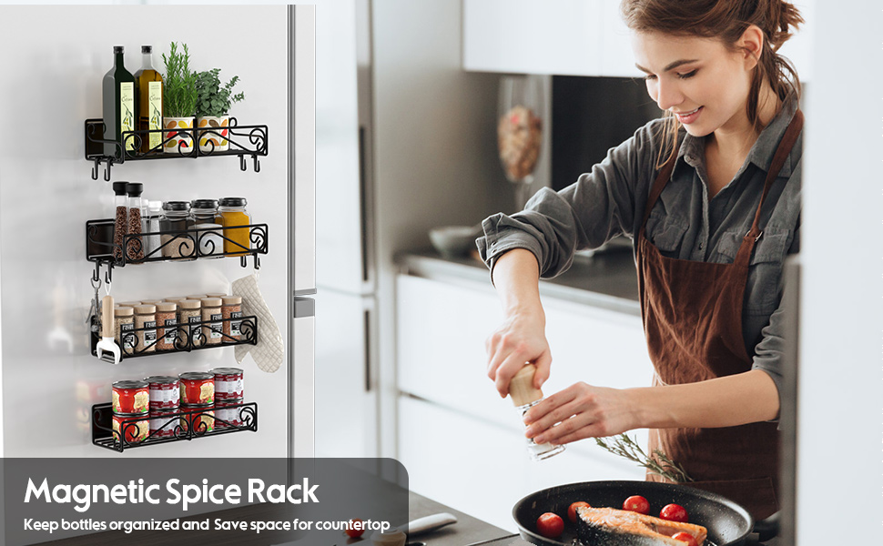 Ceayell Spice Rack Shelf Storage Organizer for