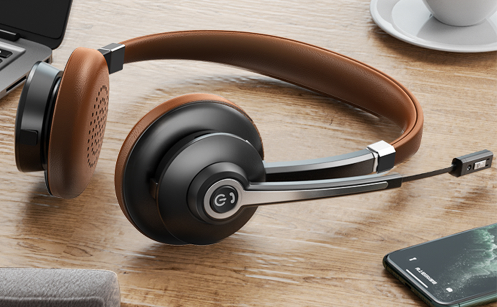 Conambo Bluetooth Headset with Microphone, V5.0 Wireless Headset, CVC 6