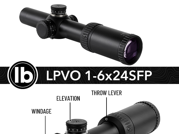 【Milky】PAO 1 6 LEBO Optics 1-6x24 SFP LPVO Rifle Scope with Scope Mount, HD
