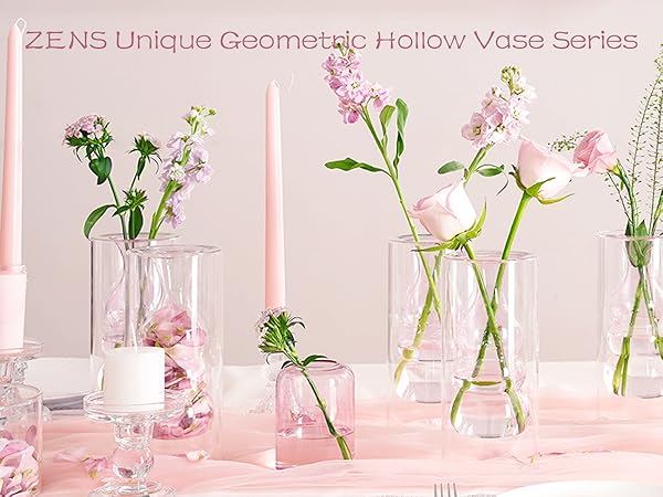 Amazon.com: ZENS Modern Pink Glass Vase, Hand Blown Hollowed Amazon.com: ZENS Modern Pink Glass Vase, Hand Blown Hollowed