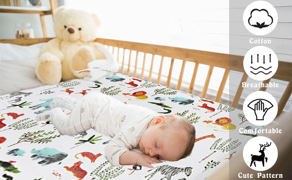 Baby Floral Diaper Changing Pad Cover