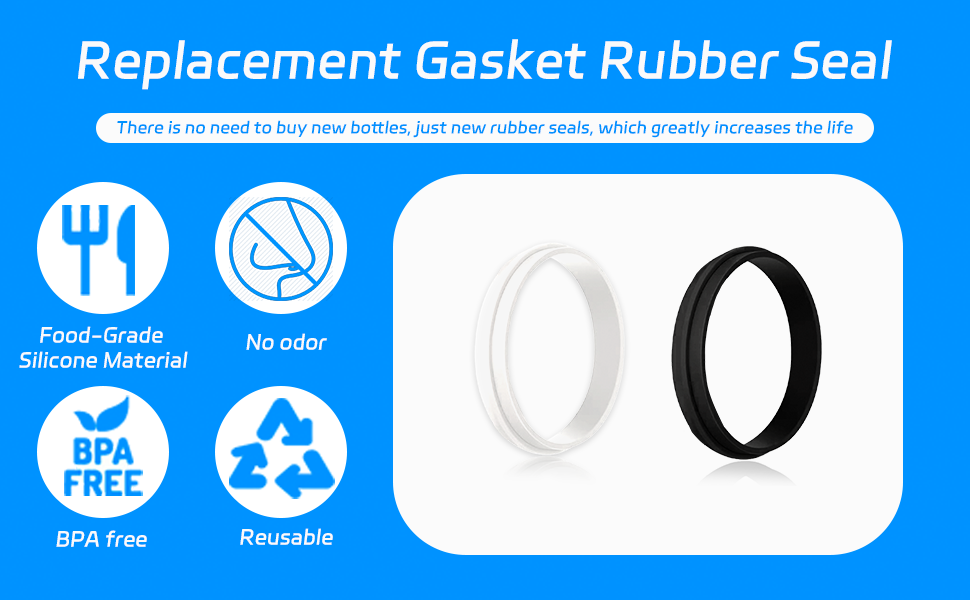 Replacement Gasket Compatible with Gatorade Water Bottle (8