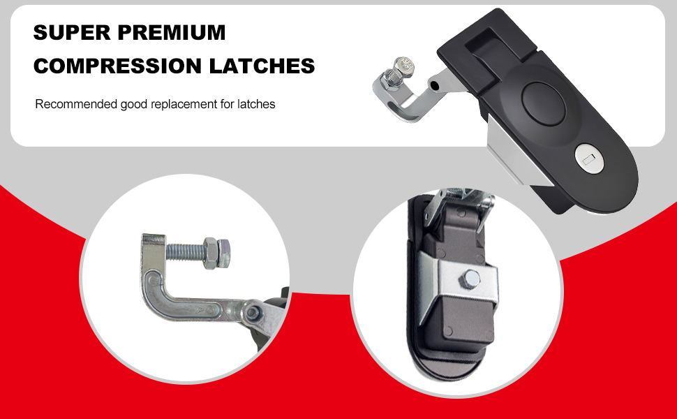 Compression Latch Flush Mount, 2 Pack Compression Latches, Zinc Alloy