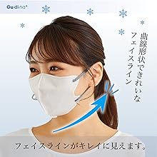 Amazon.co.jp: グディナ 快適立体接触瞬間冷感バイカラーマスク