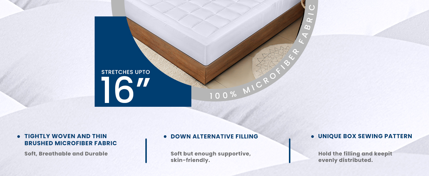 bottom banner premium mattress pad