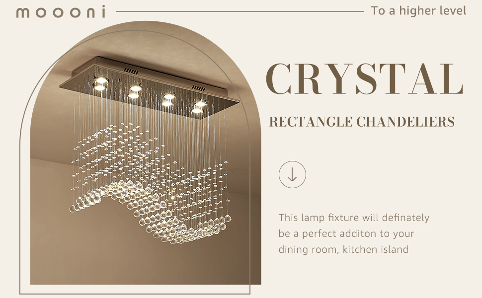 rectangle chandelier