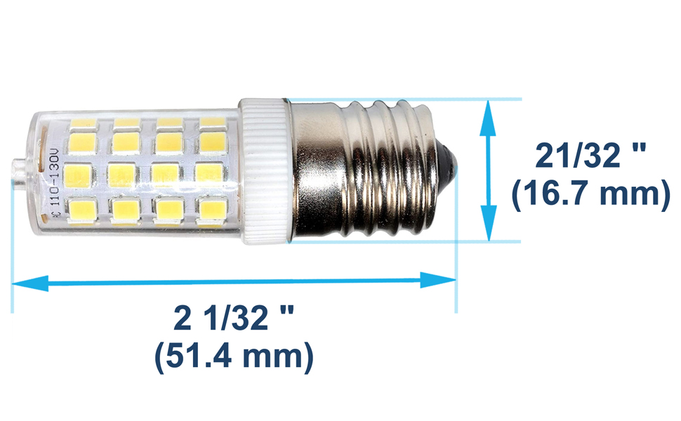 HQRP 5/8" Screwin Base 2SCW, 195148, 8SCW Sewing Machine LED Light