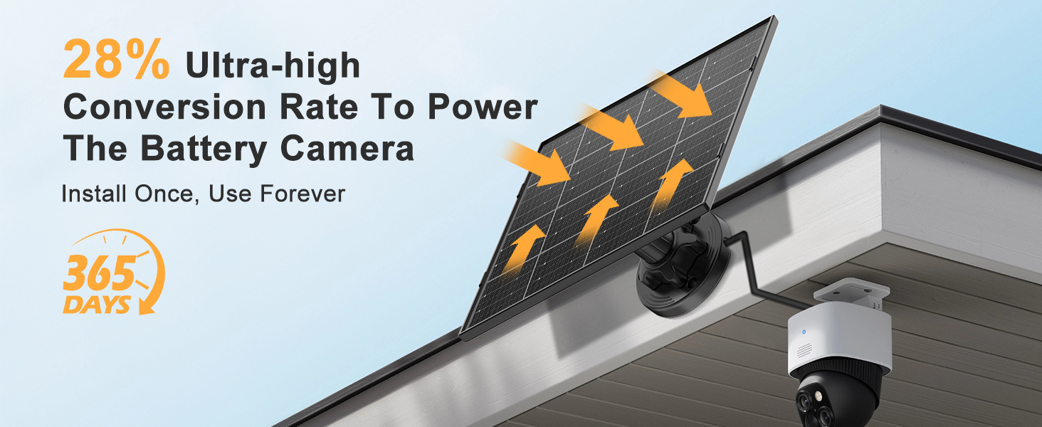 Solar Panel for Security Camera