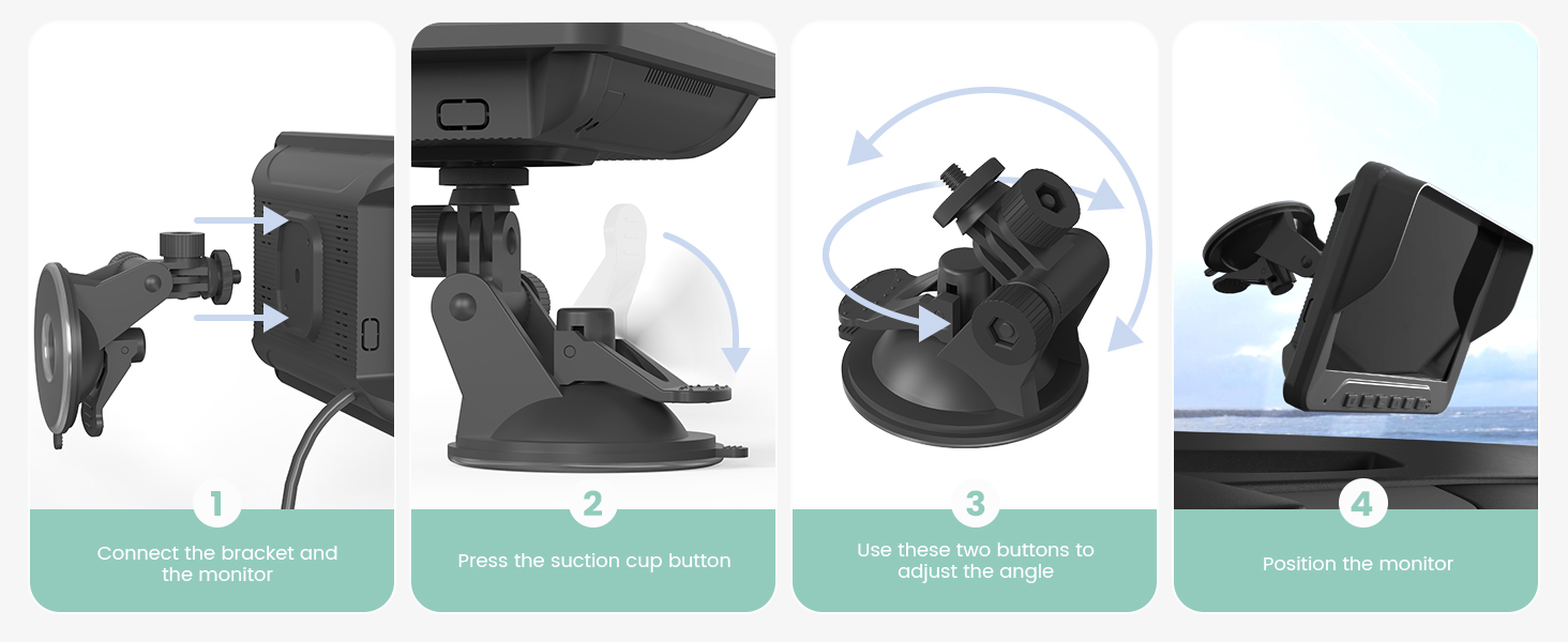 baby car camera for 2 kids