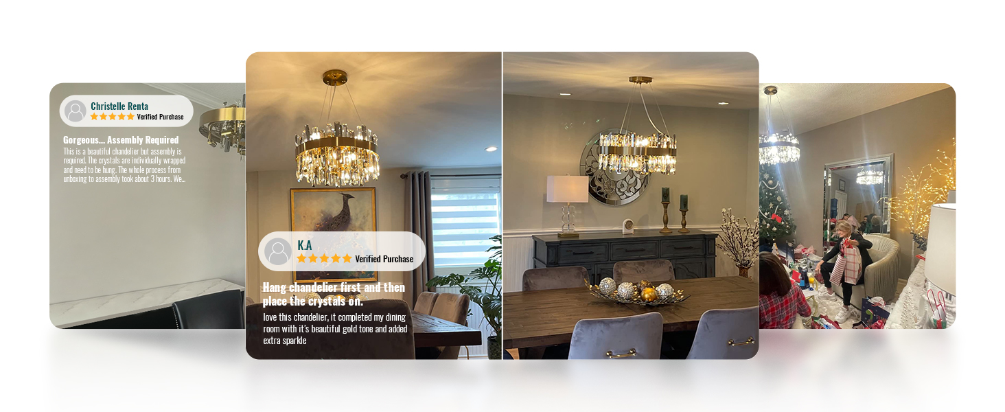 Modern Gold Crystal Chandelier K9 Crystal Raindrop Chandelier for Dining Living Room Kitchen Island