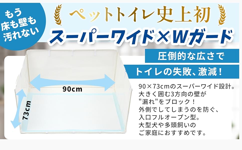 DogLife 犬 トイレトレー 犬 サークル形状 90×73×44㎝ Amazon | DogLife 犬 トイレ トレー スーパーワイド ペット