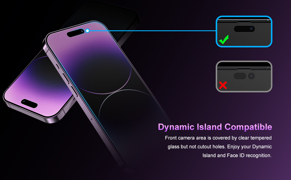 Ksleri 2 Pack Matte Glass Screen Protector for iPhone 14 Pro Max 6.7inch 2022 with