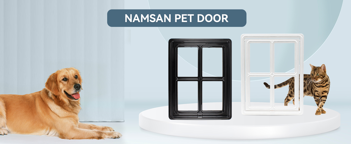 Namsan Pet Screen Door 12x16 Inches Dog Door for Screen Door Sliding