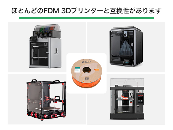 eSUN ABS PRO ラピッド3Dプリンタ用 フィラメント 8個セット